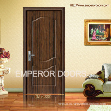 Puerta simple, barato, MDF del PVC, puerta HDF PVC